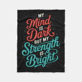 Couverture Polaire Suicide Awareness Depression Anxiety Mental Health (Devant)