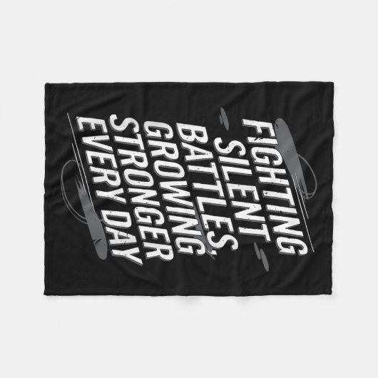 Couverture Polaire Suicide Awareness Depression Anxiety Mental Health (Devant (Horizontal))