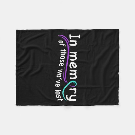 Couverture Polaire Suicide Awareness Suicide Prevention Suprt Survivo (Devant (Horizontal))