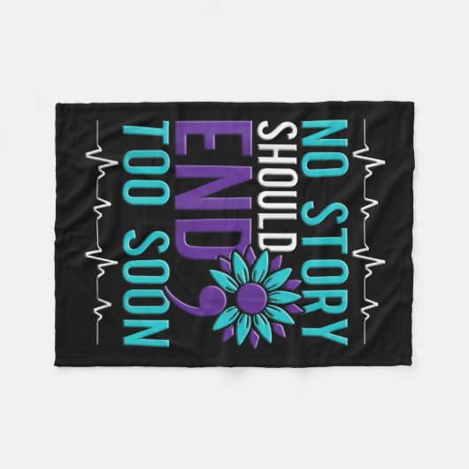 Couverture Polaire Suicide Awareness Suicide Prevention Suprt Survivo (Devant (Horizontal))