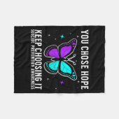 Couverture Polaire Suicide Awareness Suprt Suicide Prevention Awarene (Devant (Horizontal))