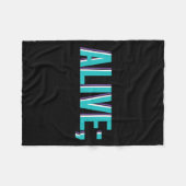 Couverture Polaire Suicide Prevention Alive _ I For Suprters  (Devant (Horizontal))