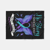 Couverture Polaire Suicide Prevention Awareness - No Story Should End (Devant (Horizontal))