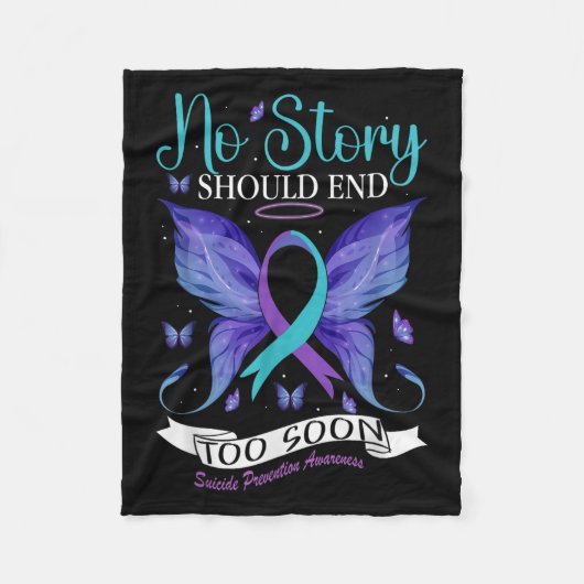 Couverture Polaire Suicide Prevention Awareness - No Story Should End (Devant)