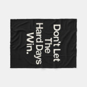 Couverture Polaire Suicide Prevention- Don't Let The Hard Days Win  (Devant (Horizontal))