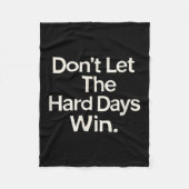 Couverture Polaire Suicide Prevention- Don't Let The Hard Days Win  (Devant)