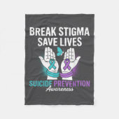 Couverture Polaire Suicide Prevention Suprt Break Stigma Suicide Awar (Devant)