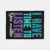 Couverture Polaire Suicide Prevention You _ I For Suprters  (Devant (Horizontal))