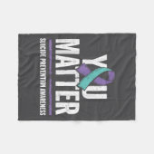 Couverture Polaire Suicides Prevention Shirts Suicide Awareness  (Devant (Horizontal))