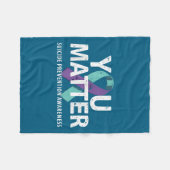 Couverture Polaire Suicides Prevention Shirts Suicide Awareness  (Devant (Horizontal))