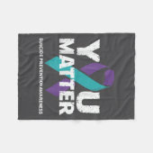 Couverture Polaire Suicides Prevention Shirts Suicide Awareness  (Devant (Horizontal))