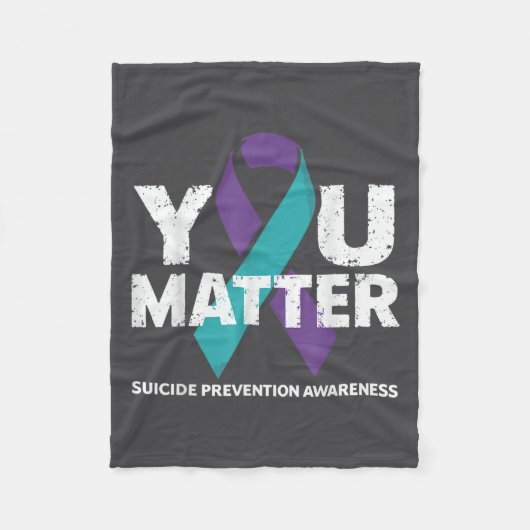 Couverture Polaire Suicides Prevention Shirts Suicide Awareness  (Devant)