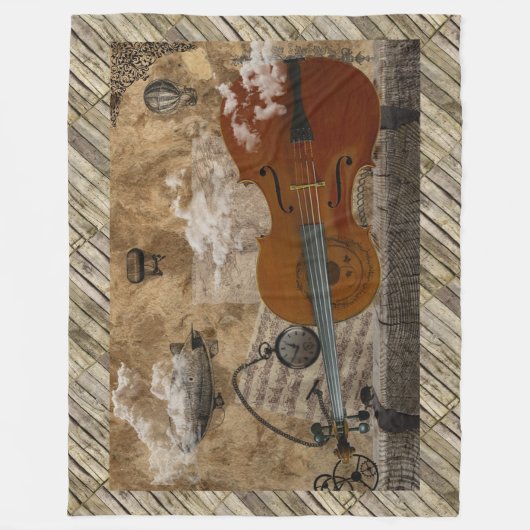 Couverture Polaire Suite de Steampunk de violoncelle (Devant)