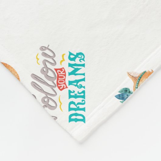 Couverture Polaire Suivez vos rêves Fox (Coin)