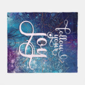 Couverture Polaire Suivez votre joie - Aqua Affirmation Artistrate (Devant (Horizontal))