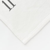 Couverture Polaire Suivi de croissance - Fleurs d'aquarelle de jalon  (Coin)