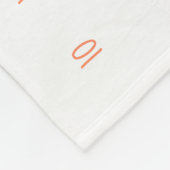 Couverture Polaire Suivi de croissance - Fleurs de fille de jalon (Coin)