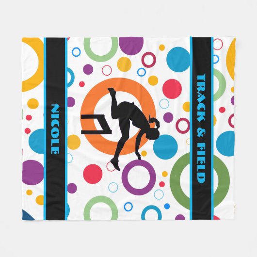 Couverture Polaire Suivi et champ Abstrait (Devant (Horizontal))