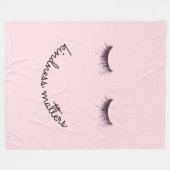 Couverture Polaire Sujets de gentillesse de cils (Devant (Horizontal))