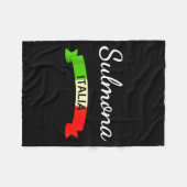 Couverture Polaire Sulmona Italy Flag Italia Souvenir Gift Matching I (Devant (Horizontal))