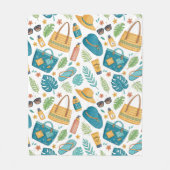 Couverture Polaire Summer Beach Essentials Pattern (1) (Devant)