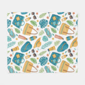 Couverture Polaire Summer Beach Essentials Pattern (1) (Devant (Horizontal))