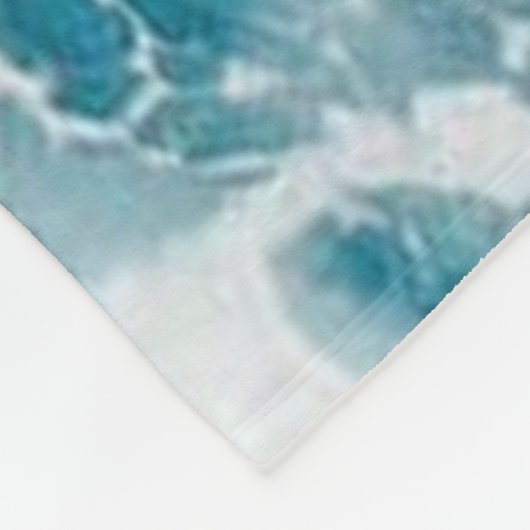 Couverture Polaire Summer Blue Ocean Wave (Coin)