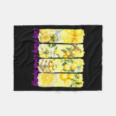 Couverture Polaire Summer Lemon,coquette Bow Summer Funny Gift Tee Wi (Devant (Horizontal))