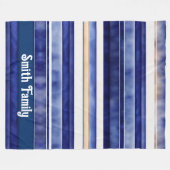 Couverture Polaire Summer Navy Blue Modern Boot Stripes Collection (Devant (Horizontal))