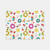 Couverture Polaire Summer Party Beach Amusants Motif (Devant (Horizontal))