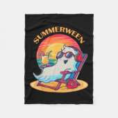 Couverture Polaire Summerween mignon Fantôme d'été Éffrayant Hallowee (Devant)