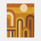 Couverture Polaire Sun & Arches Mid Century Modern Geometric Design (Devant)