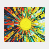 Couverture Polaire Sun En Abstrait 910 (Devant (Horizontal))
