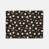 Couverture Polaire Sun et lune sur le noir (Devant (Horizontal))