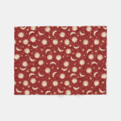Couverture Polaire Sun et lune sur le rouge (Devant (Horizontal))