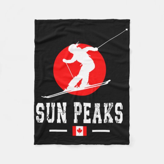 Couverture Polaire Sun Peaks Canada Station de ski Rocky Mountains Ca (Devant)