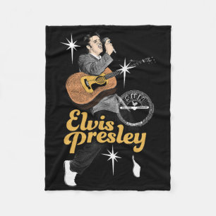 Couverture Polaire Sun Records X Elvis Presley Dansant Avec Étoiles