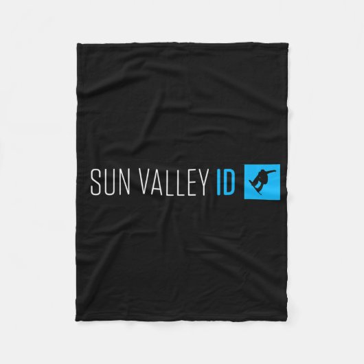 Couverture Polaire Sun Valley Idaho Snowboard Type (Devant)