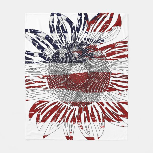 Couverture Polaire Sunflower (Devant)