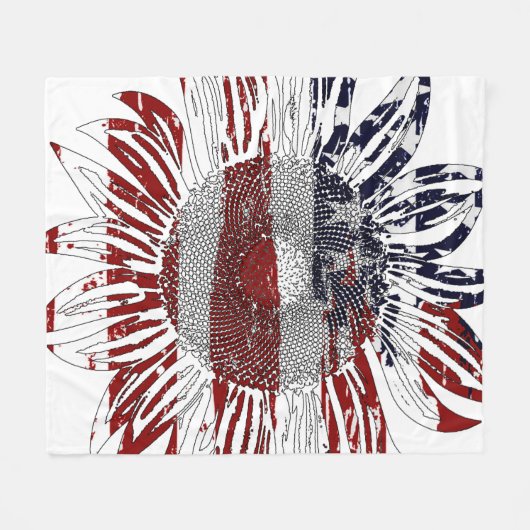 Couverture Polaire Sunflower (Devant (Horizontal))