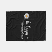 Couverture Polaire Sunflower Be Happy It Drives People Crazy Mental H (Devant (Horizontal))