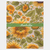 Couverture Polaire Sunflower Belle collection tendance (Devant)