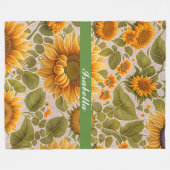 Couverture Polaire Sunflower Belle collection tendance (Devant (Horizontal))