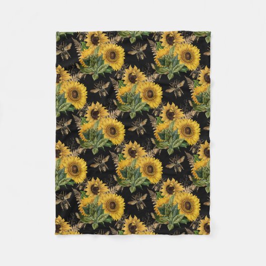 Couverture Polaire Sunflower Gifts | A World Without A Wildflower (Devant)