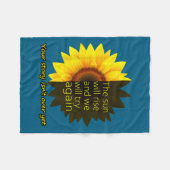 Couverture Polaire Sunflower Hope  (Devant (Horizontal))
