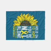 Couverture Polaire Sunflower Hope Suicide Prevention Awareness Yellow (Devant (Horizontal))
