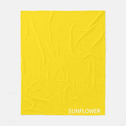 Couverture Polaire Sunflower jaune Nom de la couleur (Devant)