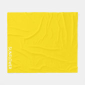 Couverture Polaire Sunflower jaune Nom de la couleur (Devant (Horizontal))