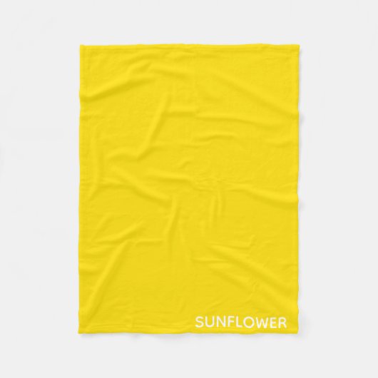 Couverture Polaire Sunflower jaune Nom de la couleur (Devant)