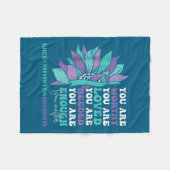 Couverture Polaire Sunflower Motivational Suprt Suicide Prevention Aw (Devant (Horizontal))